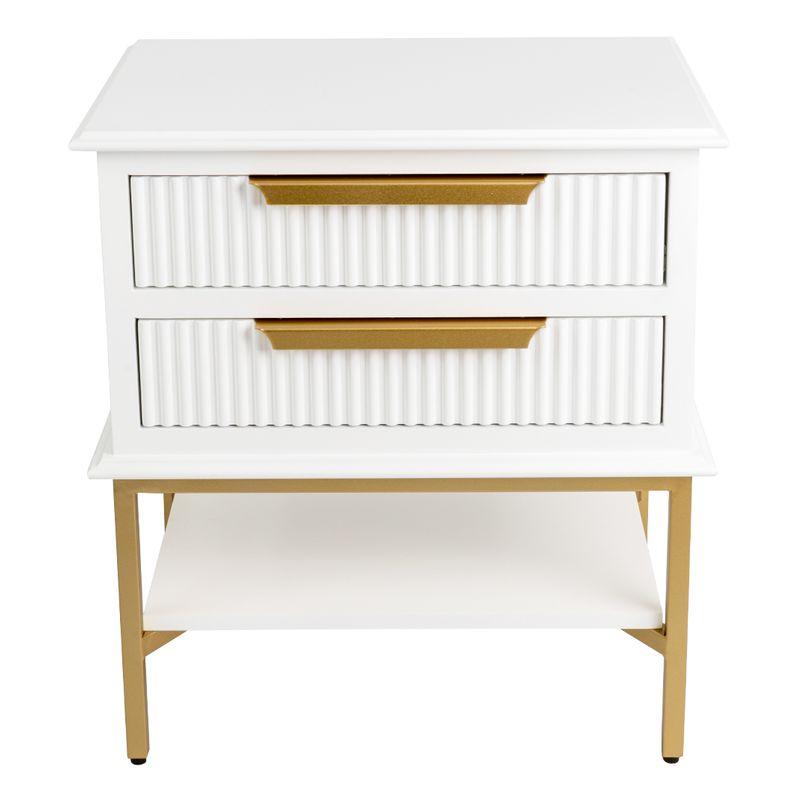 Aimee Bedside Table - Small White-Bedside Table-Cafe Lighting & Living-Prime Furniture