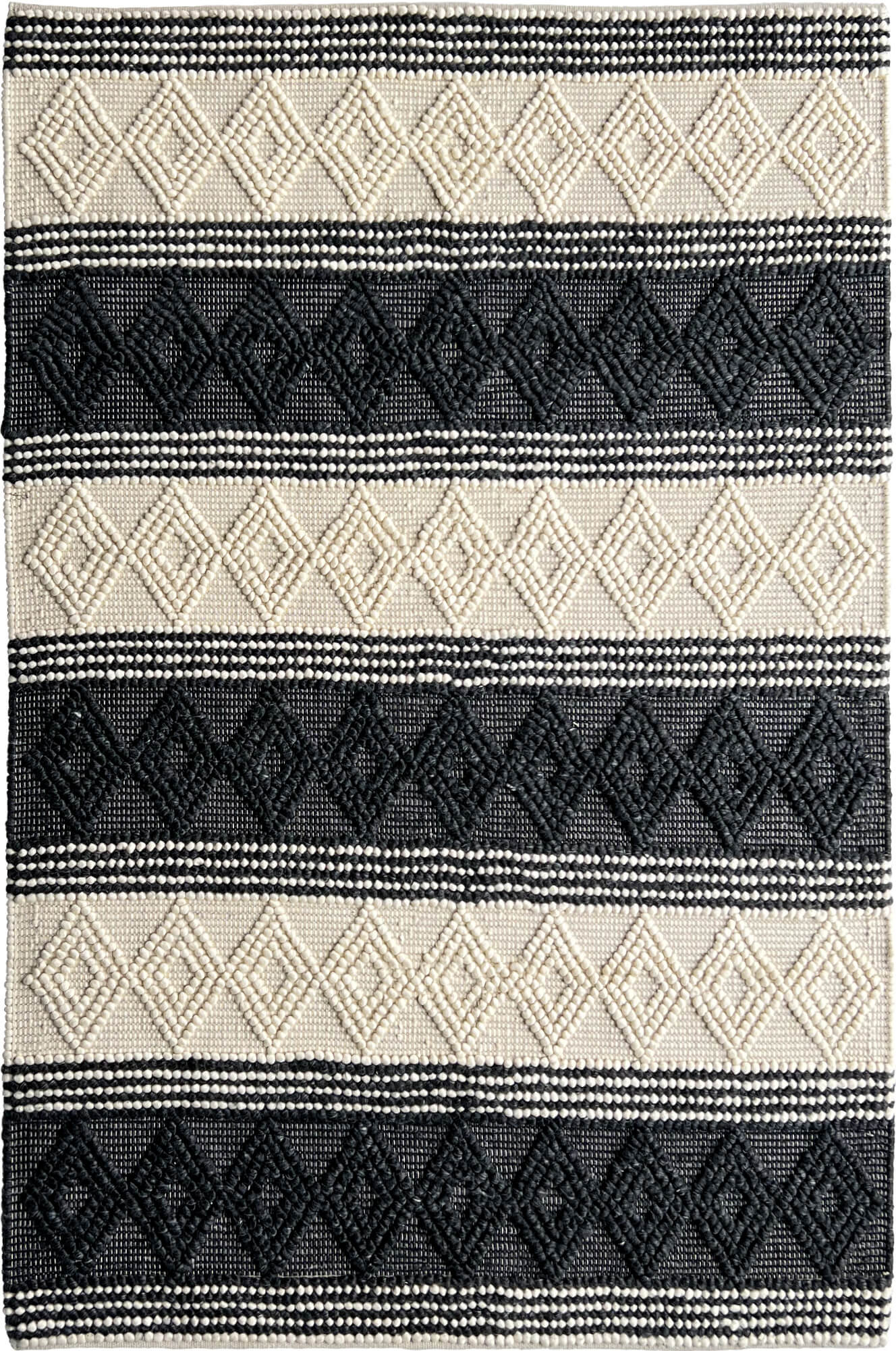 Vega Black-Rug-The Rug Co-155x225-Prime Furniture