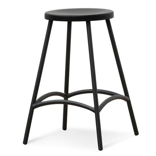 65cm Barstool - Full Black - Bar stoolBS6880-NH 1