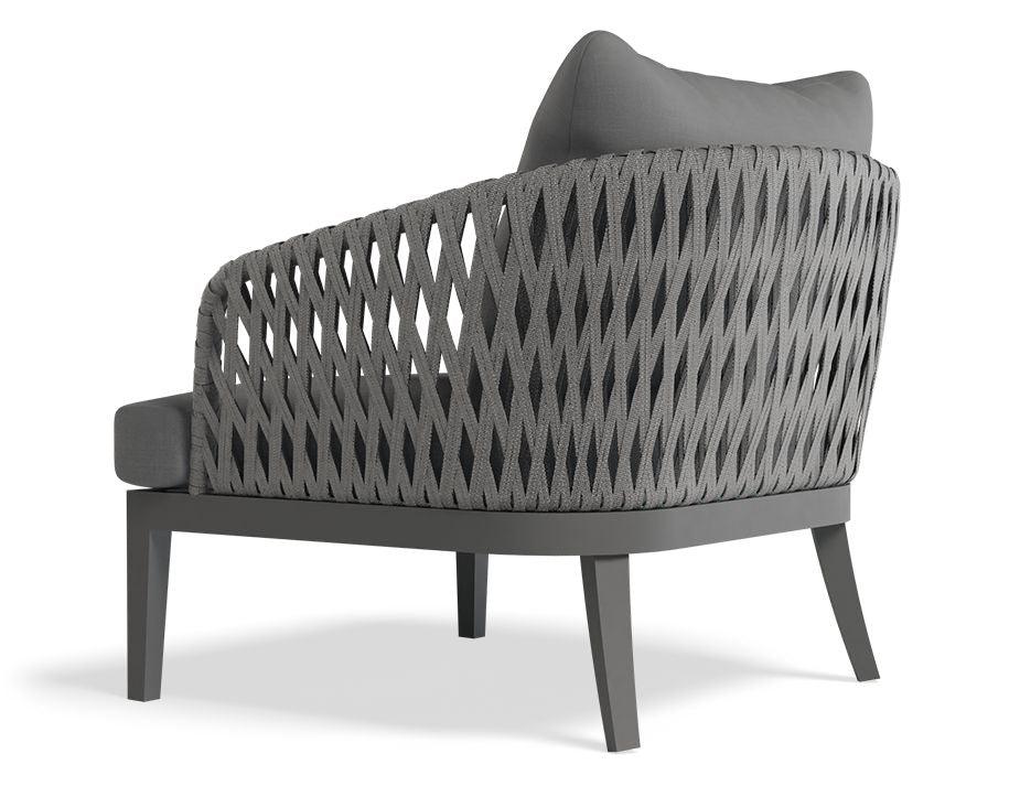 Alma Lounge Chair - Outdoor - Single - Charcoal - Dark Grey Cushion - C1410511759356182096036 3