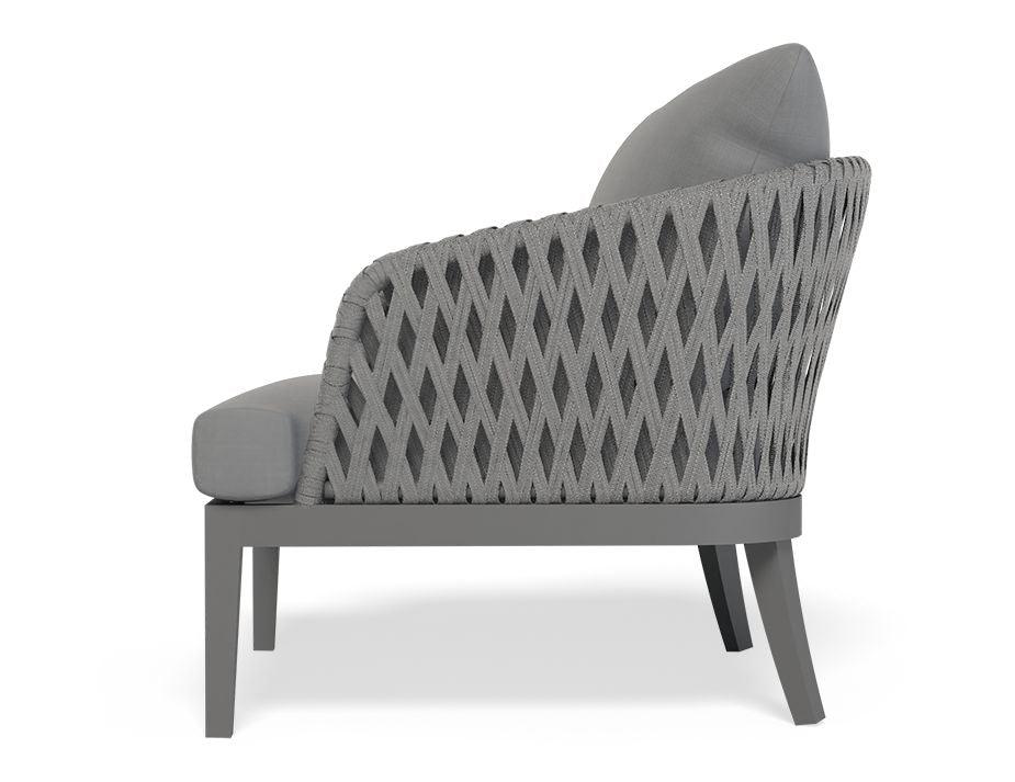 Alma Lounge Chair - Outdoor - Single - Charcoal - Dark Grey Cushion - C1410511759356182096036 6