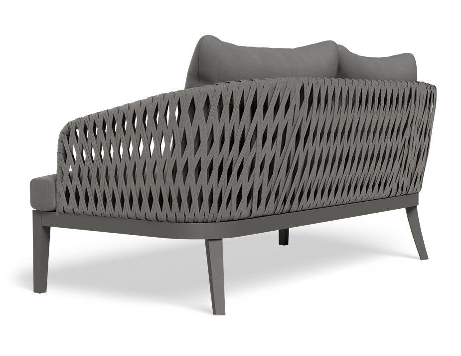 Alma Lounge Chair - Outdoor - Two Seater - Charcoal - Dark Grey Cushion - C1410512759356182096050 3