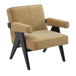 Ambrose Arm Chair - Ochre Velvet - Chair330779320294130261 1