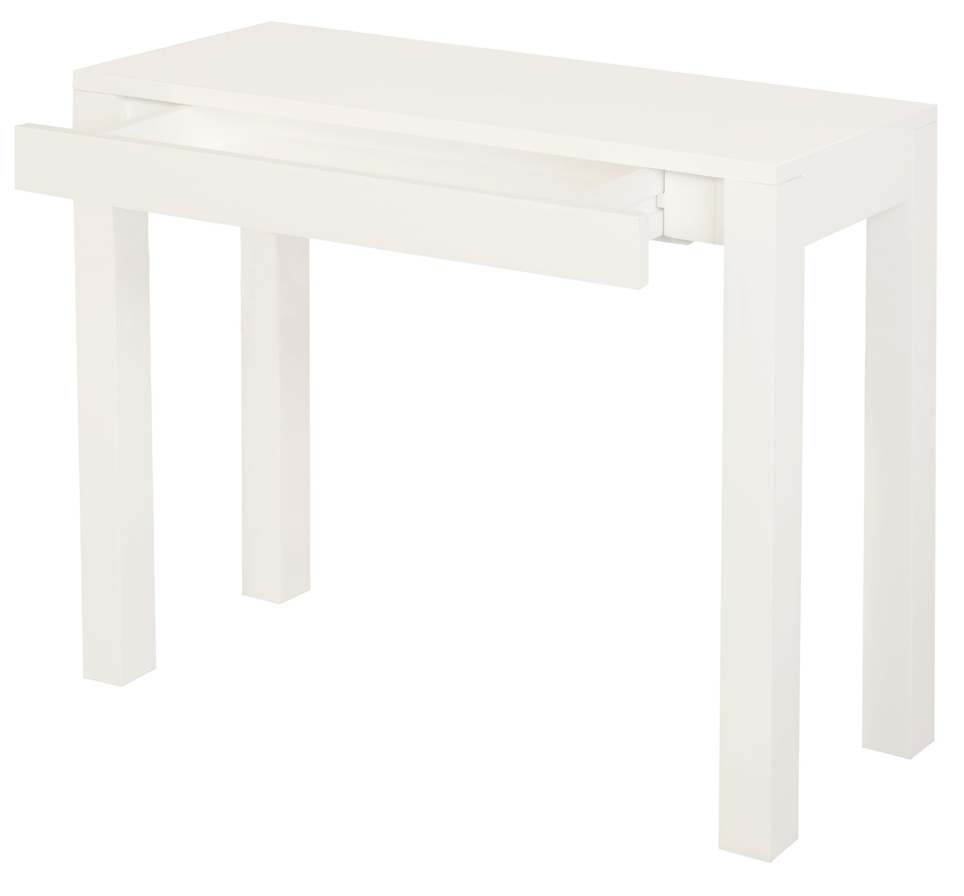 Amsterdam 1 Drawer Sofa Table (White) - TableST 001 TA (WH)754169495558 3