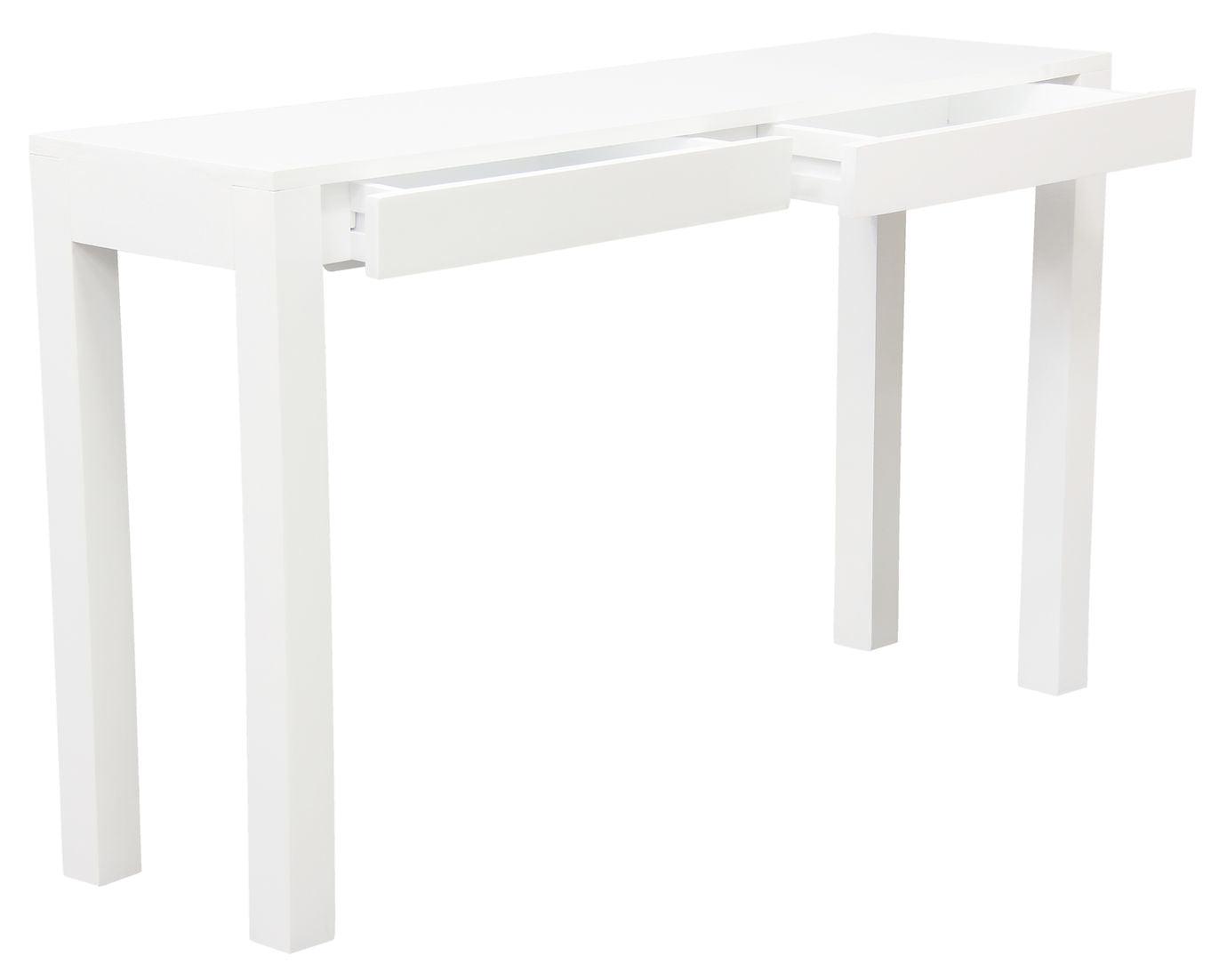 Amsterdam 2 Drawer Sofa Table (White) - TableST 002 TA (WH)754169489038 3