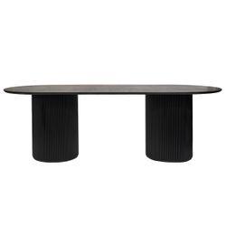 Arlo Oval Dining Table - 2.4m Black - Dining TableB328949320294128923 + 9320294128930 1