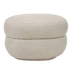 Aurora Foot Stool - Natural Linen - Stool330549320294127704 1