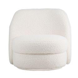 Aurora Swivel Chair - Off White Shearling - Chair329519320294127667 3