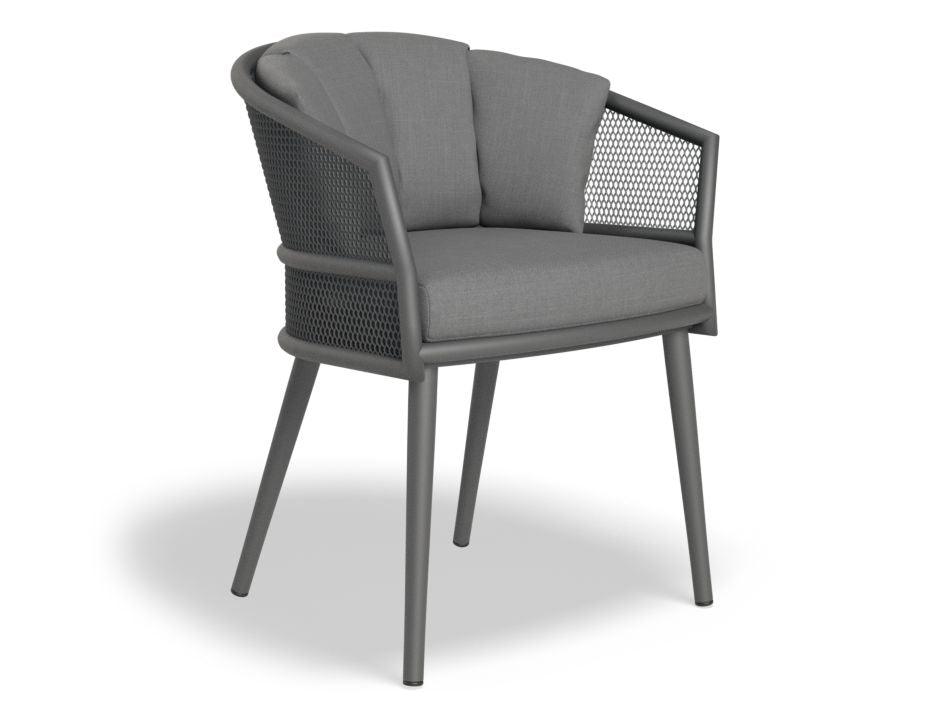 Avila Dining Chair - Charcoal - Dark Grey Cushion - C1410640759356182096609 3