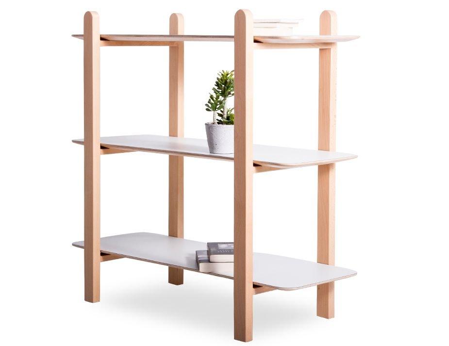 Beni Storage Unit - 3 Shelves - Natural - White - B1251030699356182017260 4