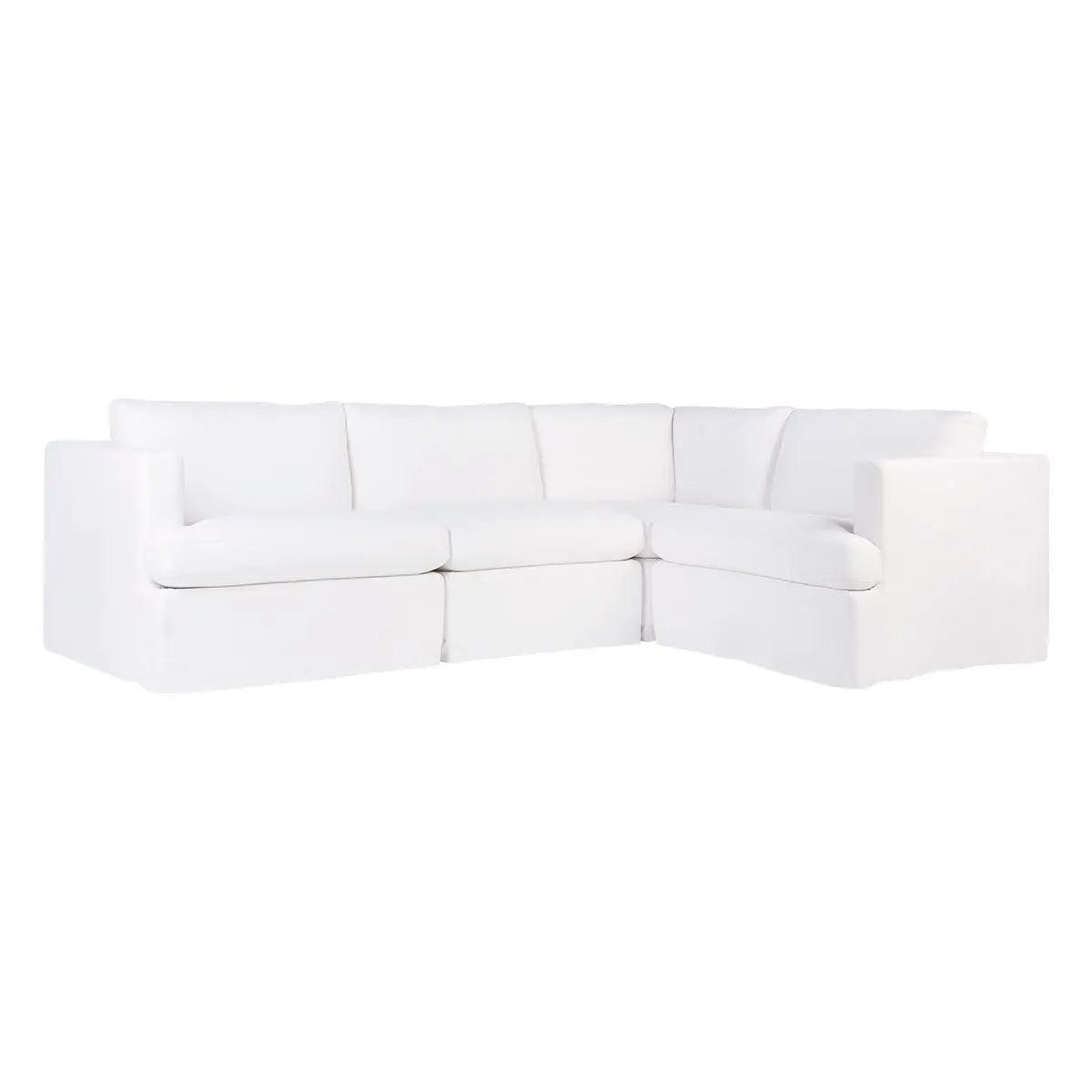 Birkshire Slip Cover Modular Sofa - White Linen Option 1 - SofaB327269320294069165 3