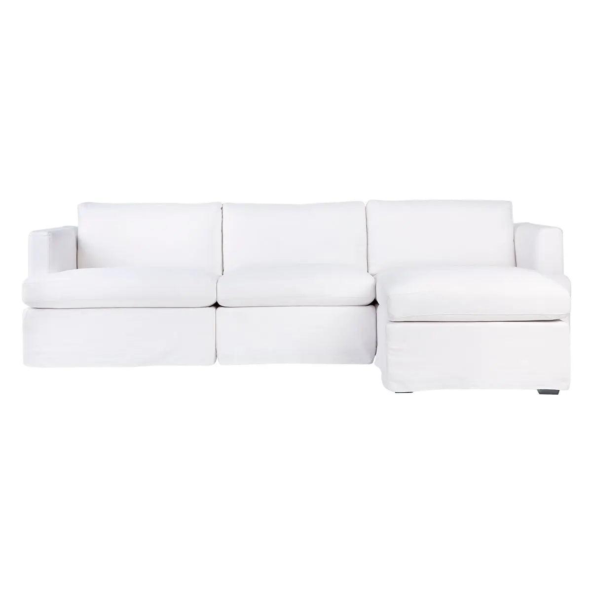 Birkshire Slip Cover Modular Sofa - White Linen Option 6 - SofaB327319320294069189 2