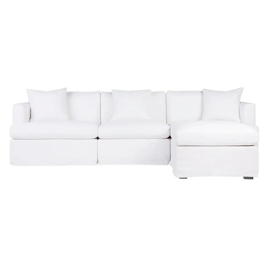 Birkshire Slip Cover Modular Sofa - White Linen Option 6 - SofaB327319320294069189 1