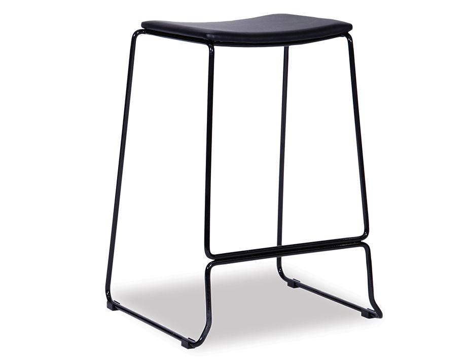 Ardent Stool - Black - Black Pad-Level-Prime Furniture