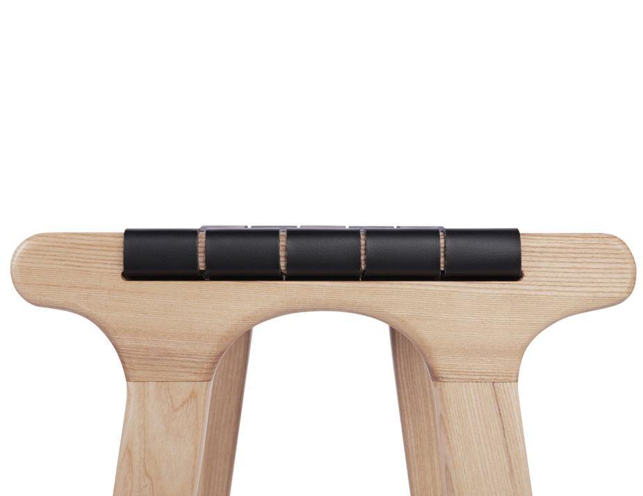 Brooklyn Backless Stool - Woven Black Seat / Natural Frame - B1112212029356182143747 6