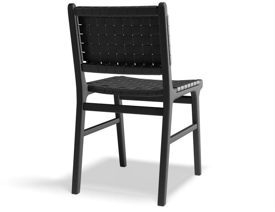 Brooklyn Dining Chair - Woven Black Seat / Black Frame - B1002262069356182143525 5