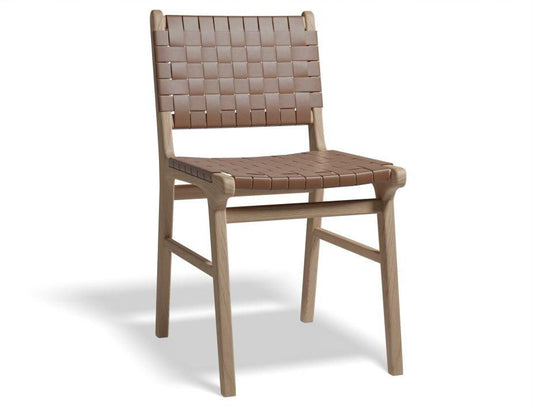 Brooklyn Dining Chair - Woven Cognac Seat /Natural Frame - B1002261009356182143488 1