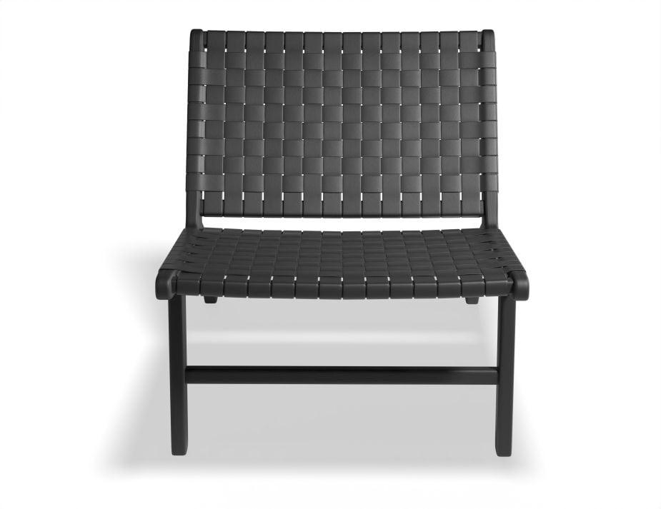 Brooklyn Lounge Chair - Woven Black Seat / Black Frame - B1002272069356182143587 4