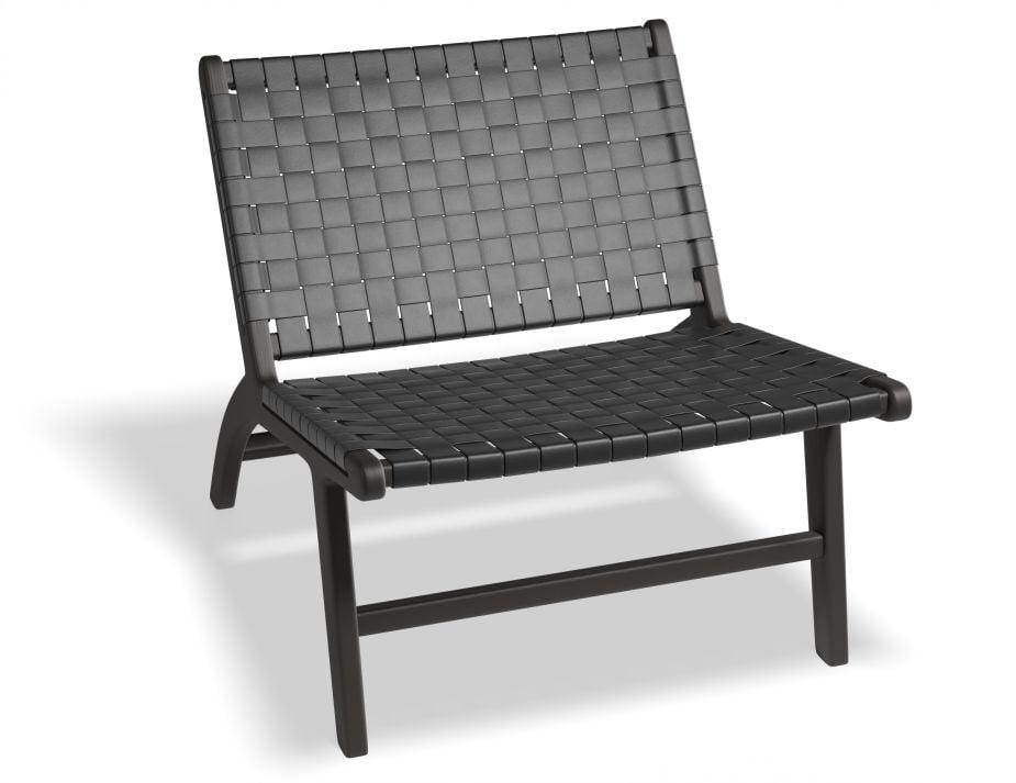 Brooklyn Lounge Chair - Woven Black Seat / Black Frame - B1002272069356182143587 1