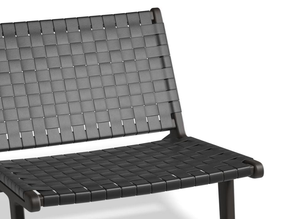 Brooklyn Lounge Chair - Woven Black Seat / Black Frame - B1002272069356182143587 5