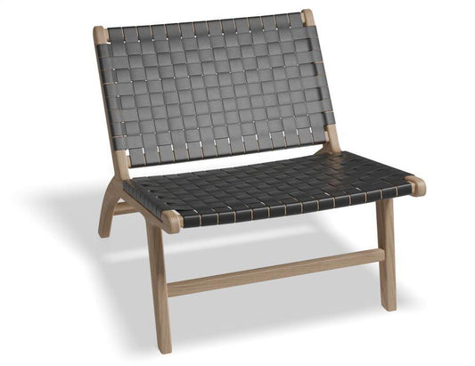 Brooklyn Lounge Chair - Woven Black Seat / Natural Frame - B1002272009356182143563 1