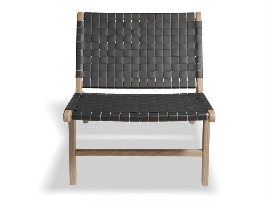 Brooklyn Lounge Chair - Woven Black Seat / Natural Frame - B1002272009356182143563 5