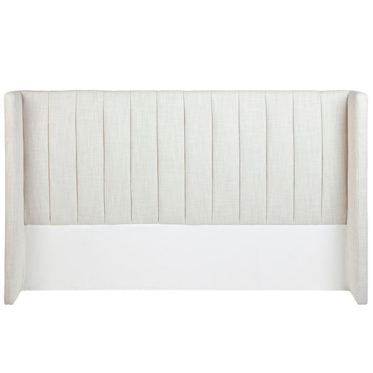 Cafe Lighting & Living Central Park King Bedhead - Natural Linen-Headboard-Cafe Lighting & Living-Prime Furniture