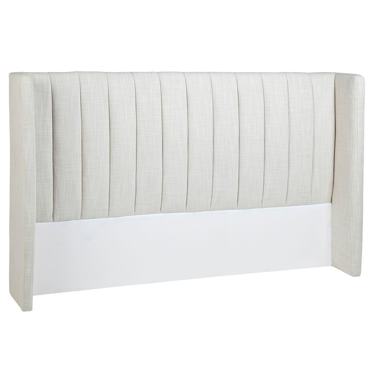 Cafe Lighting & Living Central Park King Bedhead - Natural Linen-Headboard-Cafe Lighting & Living-Prime Furniture