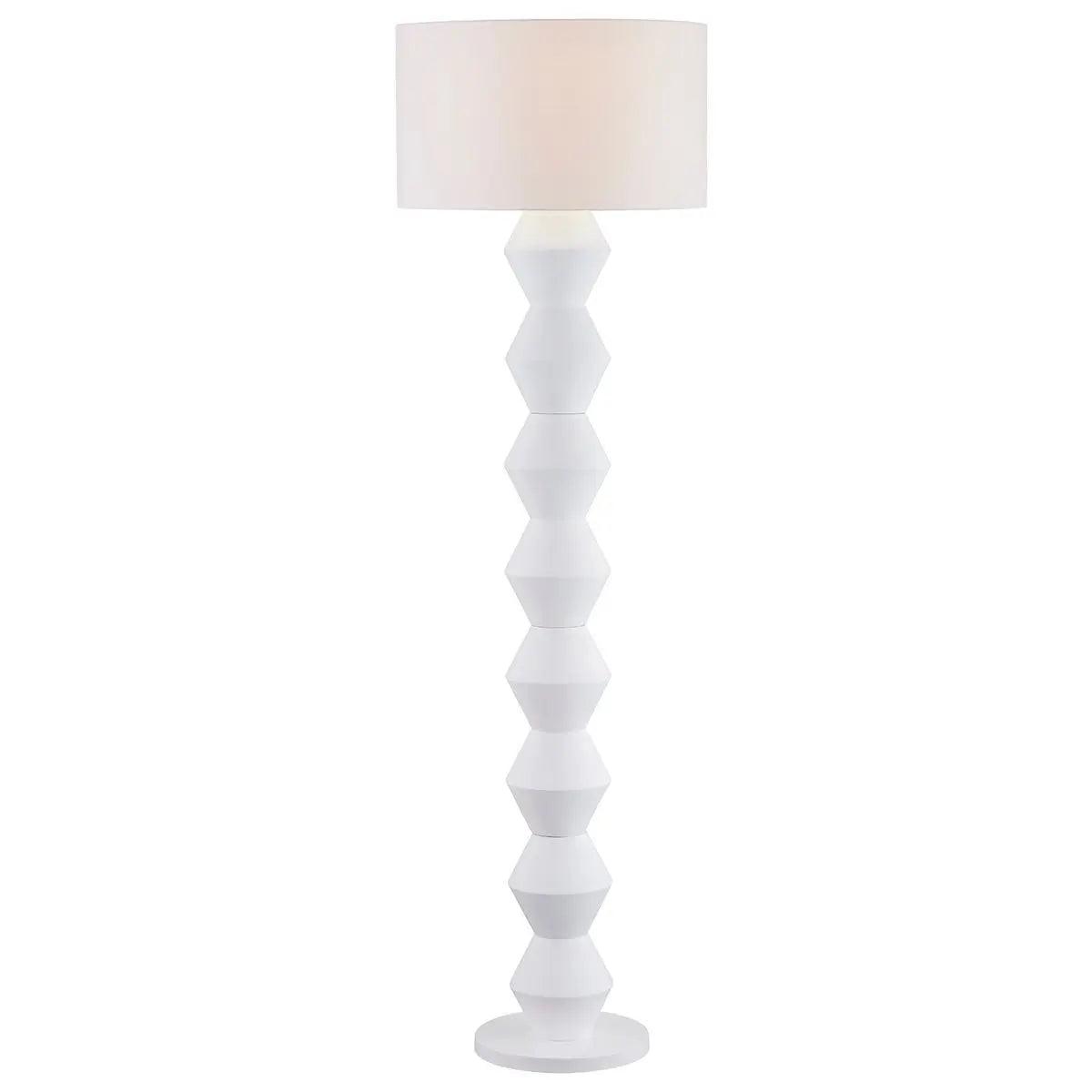 Cafe Lighting & Living Abstract Floor Lamp - White - Base and ShadeB122839320294120101+9320294120354 3