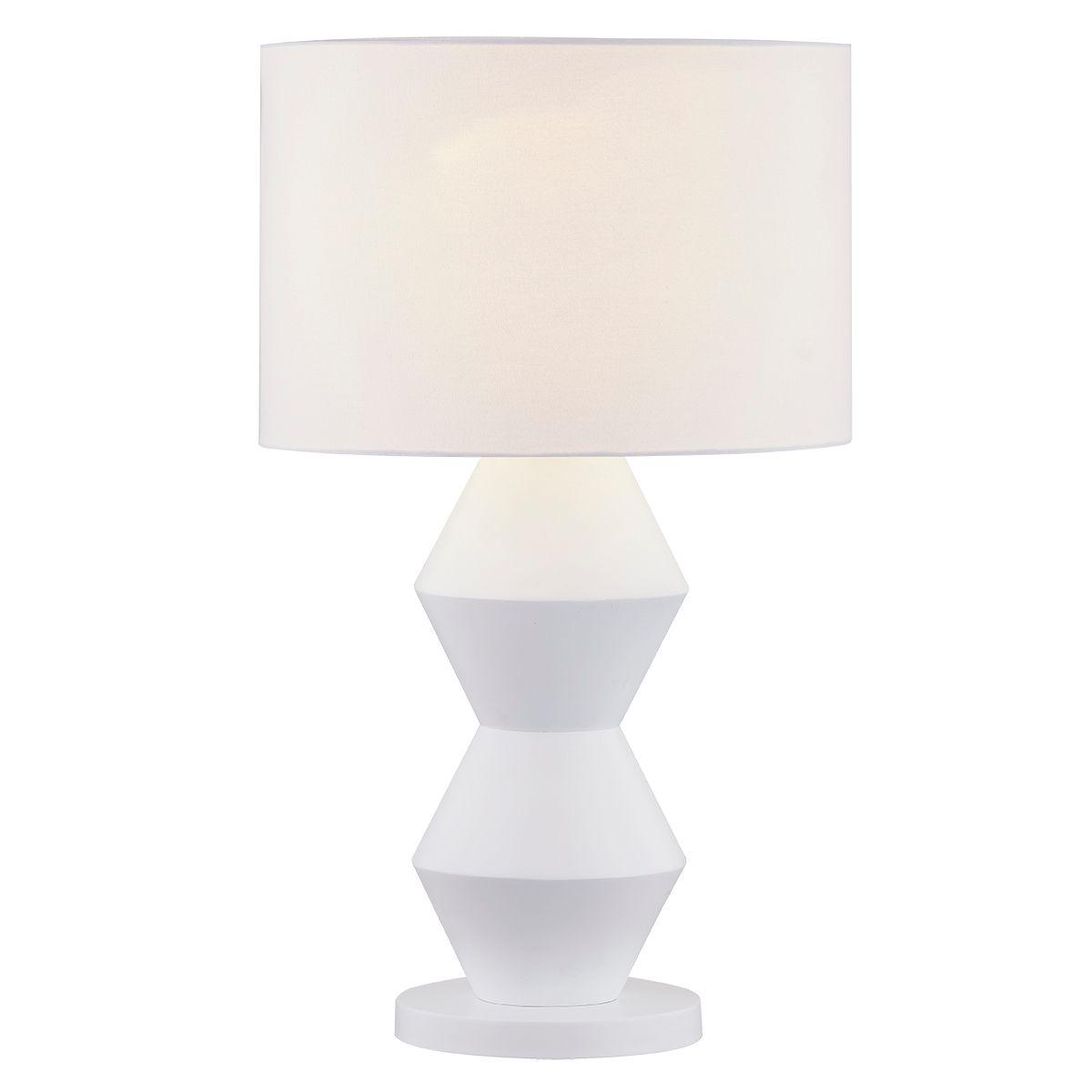 Cafe Lighting & Living Abstract Table Lamp - White-Base and Shade-Cafe Lighting & Living-Prime Furniture