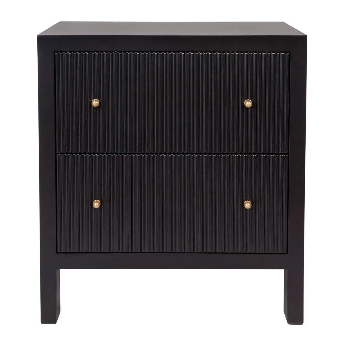 Cafe Lighting & Living Ariana Bedside Table - Large Black - Bedside table326499320294121917 1