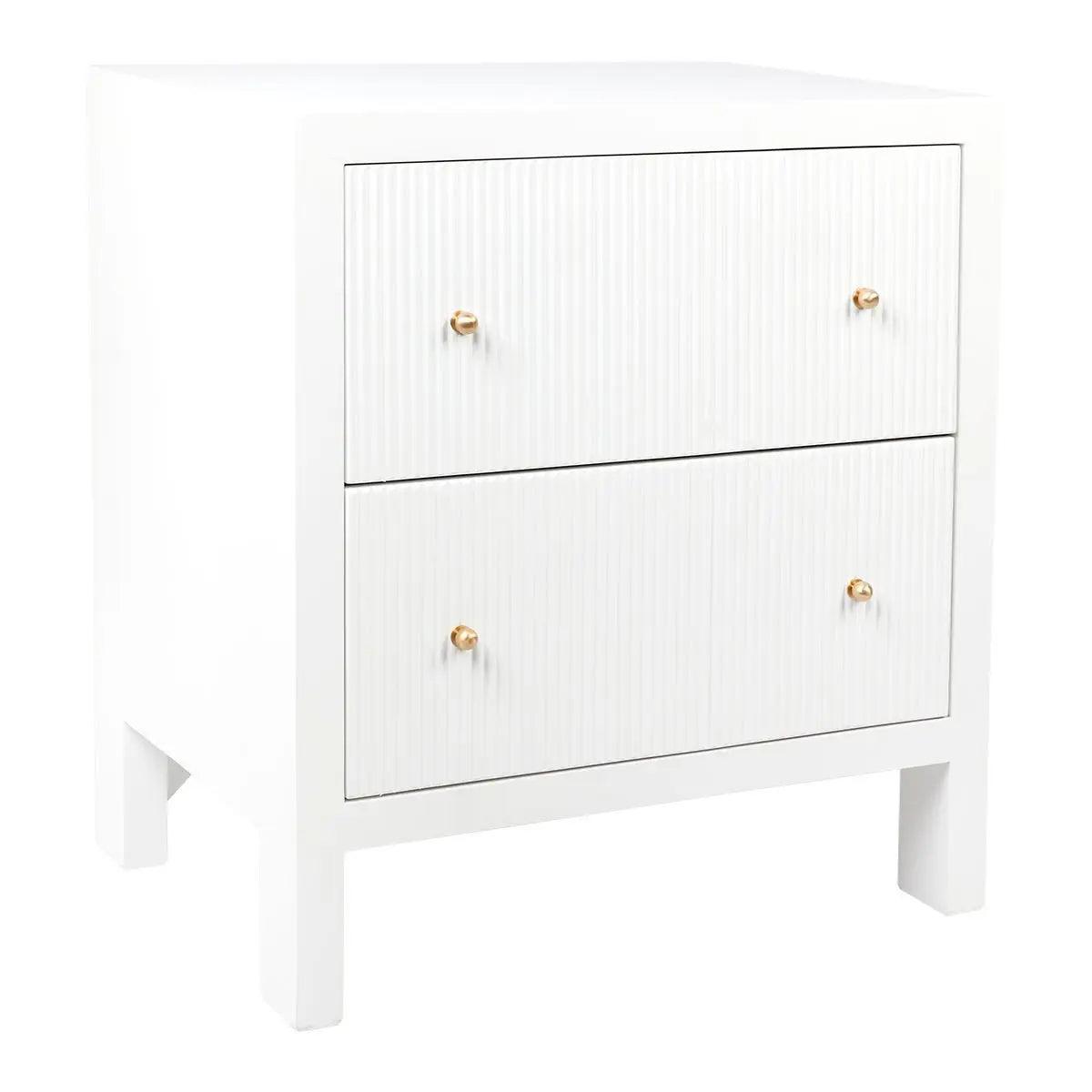 Cafe Lighting & Living Ariana Bedside Table - Large White - Bedside table326489320294121900 2