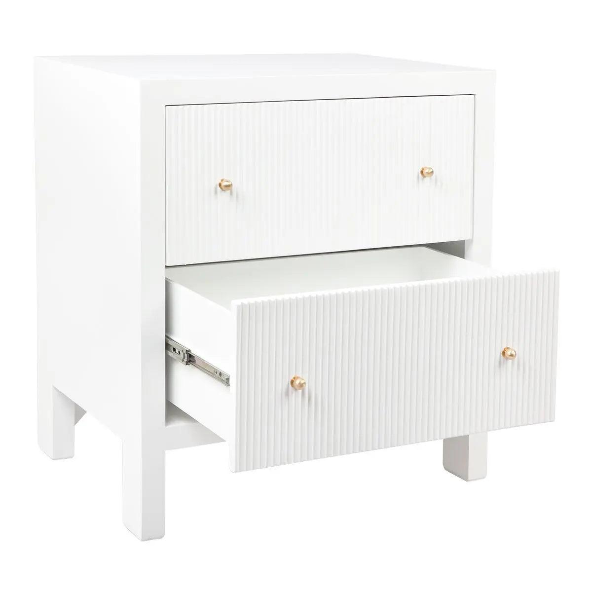 Cafe Lighting & Living Ariana Bedside Table - Large White - Bedside table326489320294121900 3