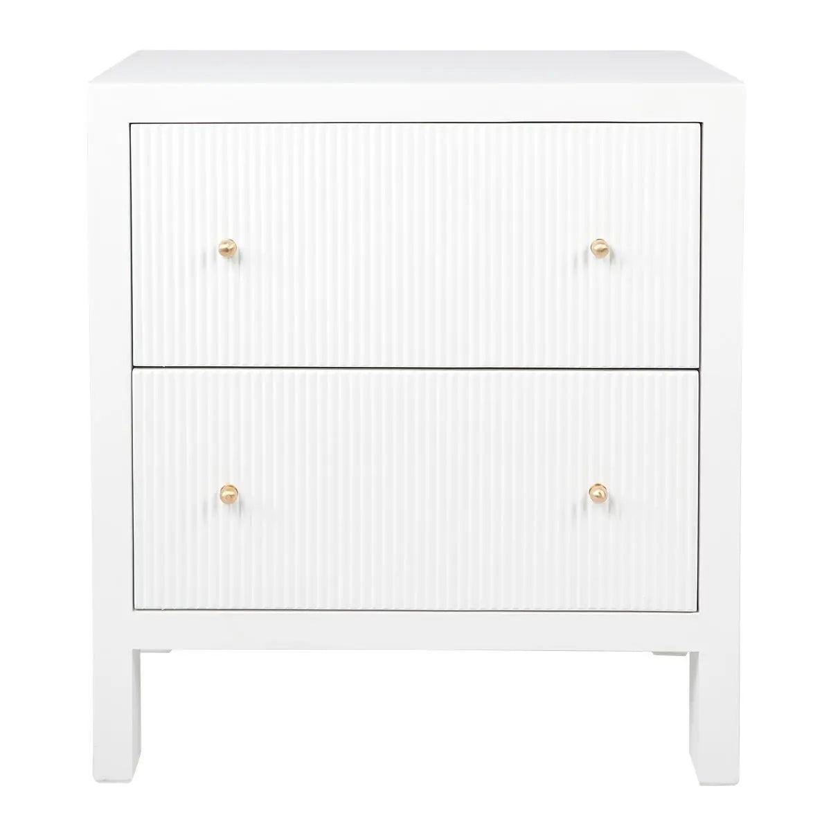 Cafe Lighting & Living Ariana Bedside Table - Large White - Bedside table326489320294121900 1