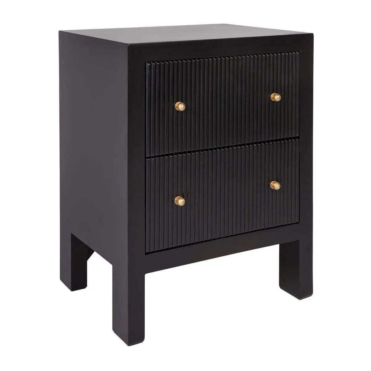 Cafe Lighting & Living Ariana Bedside Table - Small Black - Bedside table326479320294121894 3