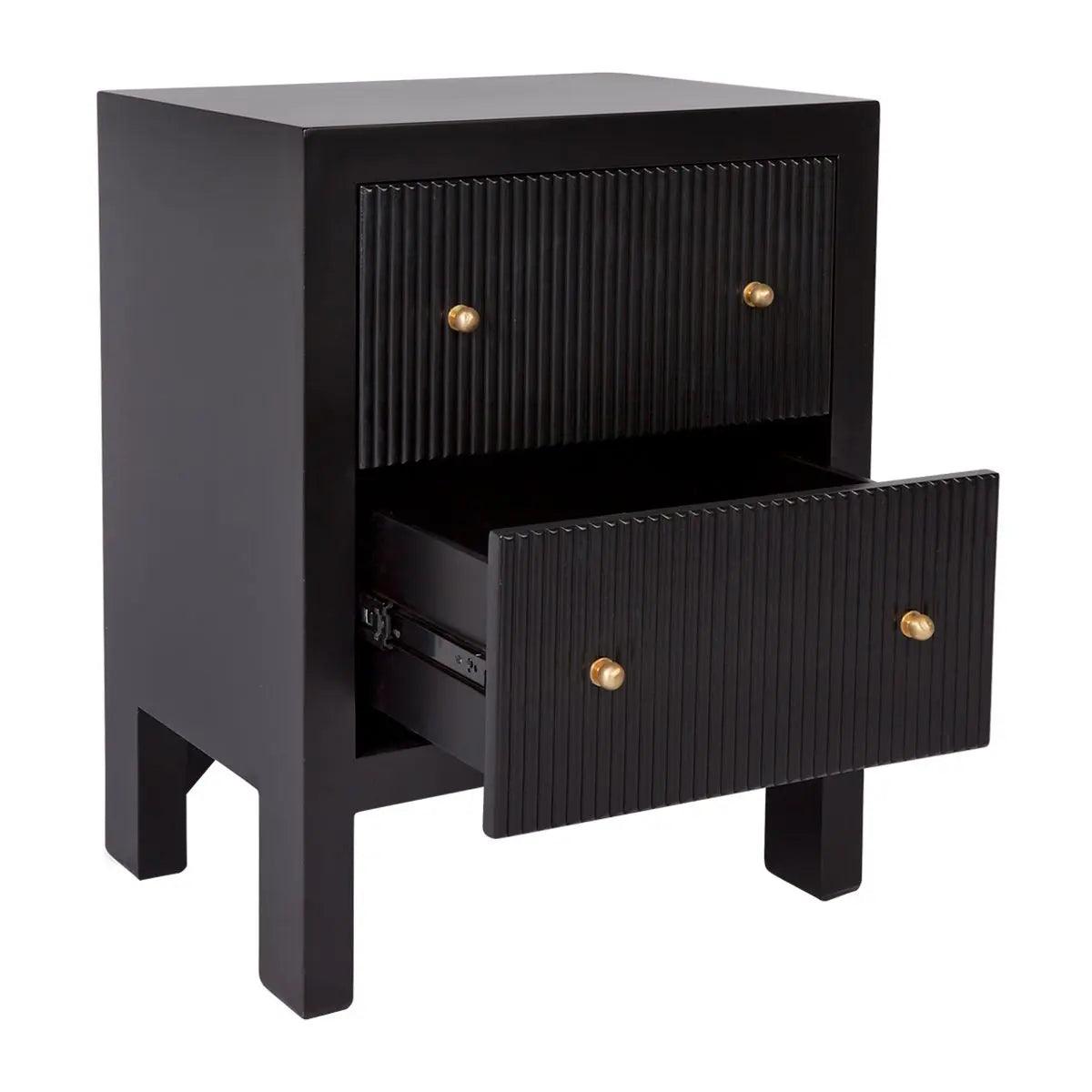 Cafe Lighting & Living Ariana Bedside Table - Small Black - Bedside table326479320294121894 4