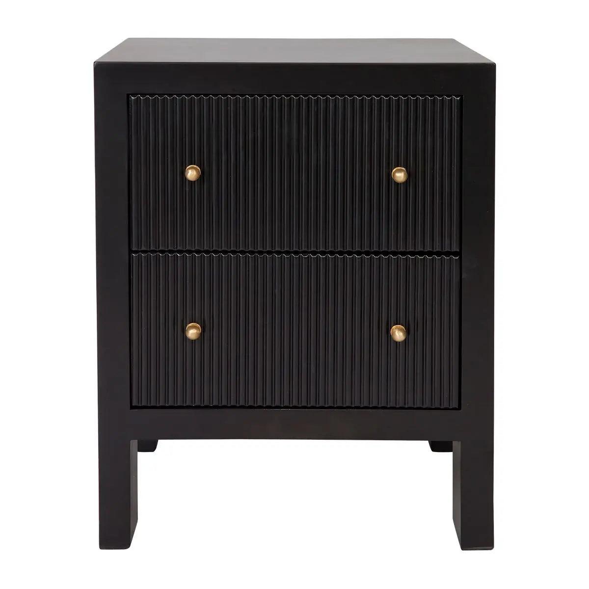 Cafe Lighting & Living Ariana Bedside Table - Small Black - Bedside table326479320294121894 1