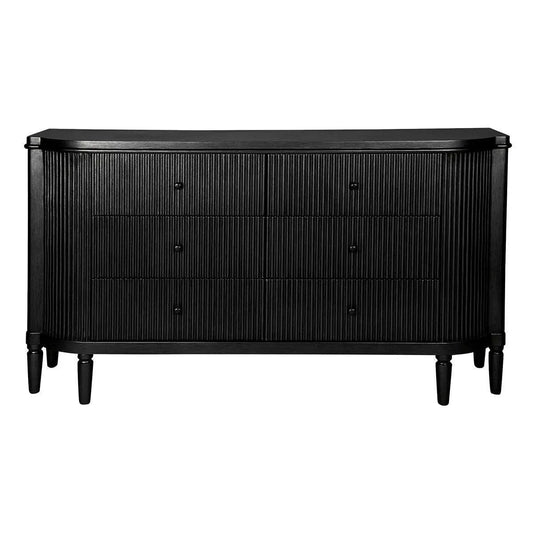 Cafe Lighting & Living Arielle 6 Drawer Chest - Black - Chest324949320294118191 1