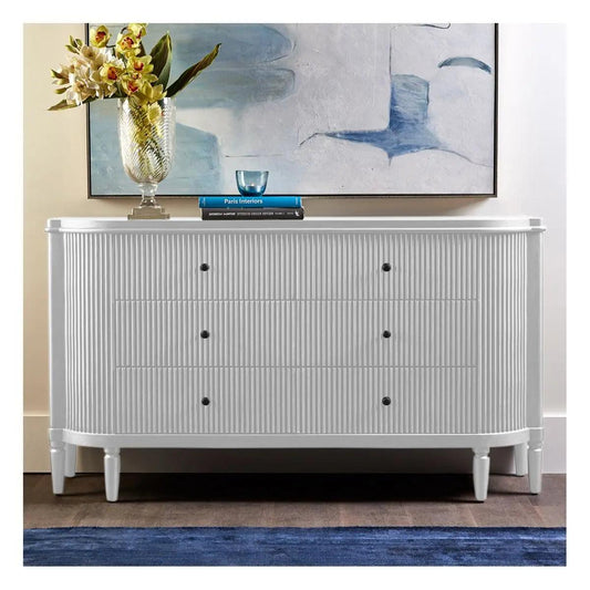 Cafe Lighting & Living Arielle 6 Drawer Chest - White - Chest324959320294118207 1