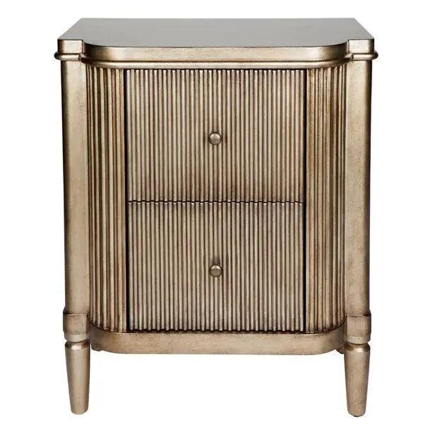 Cafe Lighting & Living Arielle Bedside Table - Antique Gold - Bedside Table315099320294098691 1