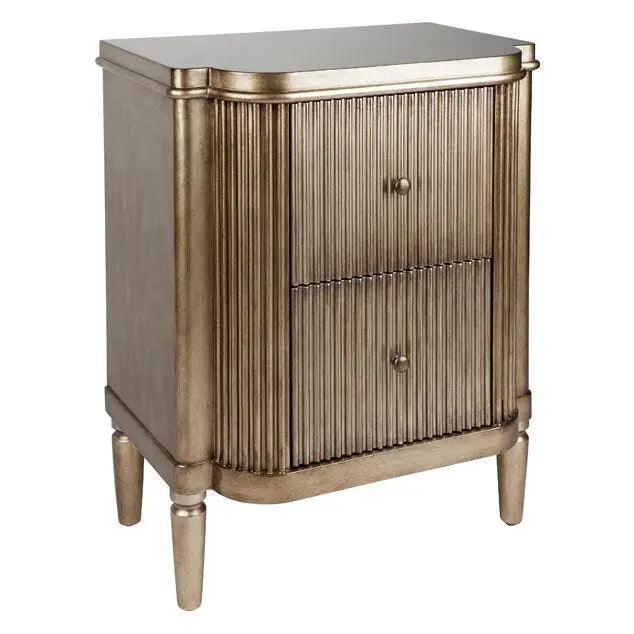 Cafe Lighting & Living Arielle Bedside Table - Antique Gold - Bedside Table315099320294098691 4