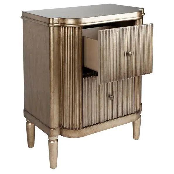 Cafe Lighting & Living Arielle Bedside Table - Antique Gold - Bedside Table315099320294098691 6