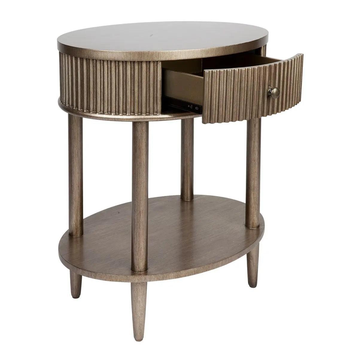 Cafe Lighting & Living Arielle Bedside Table - Small Antique Gold - Bedside table324369320294120521 4