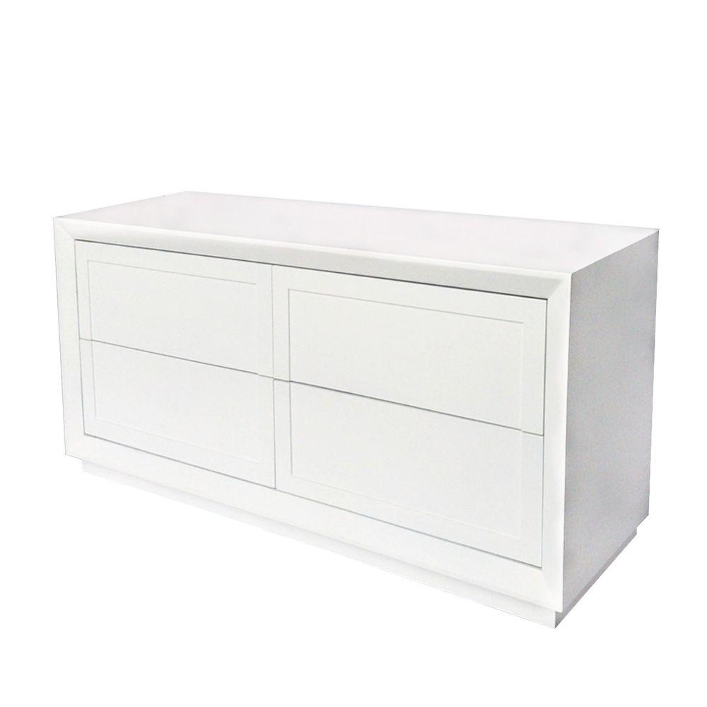 Cafe Lighting & Living Balmain Oak Chest - White - Chest Of Drawers324859320294124154 2