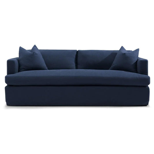 Cafe Lighting & Living Birkshire 3 Seater Slip Cover Sofa - Navy Linen - Sofa323779320294116821 1