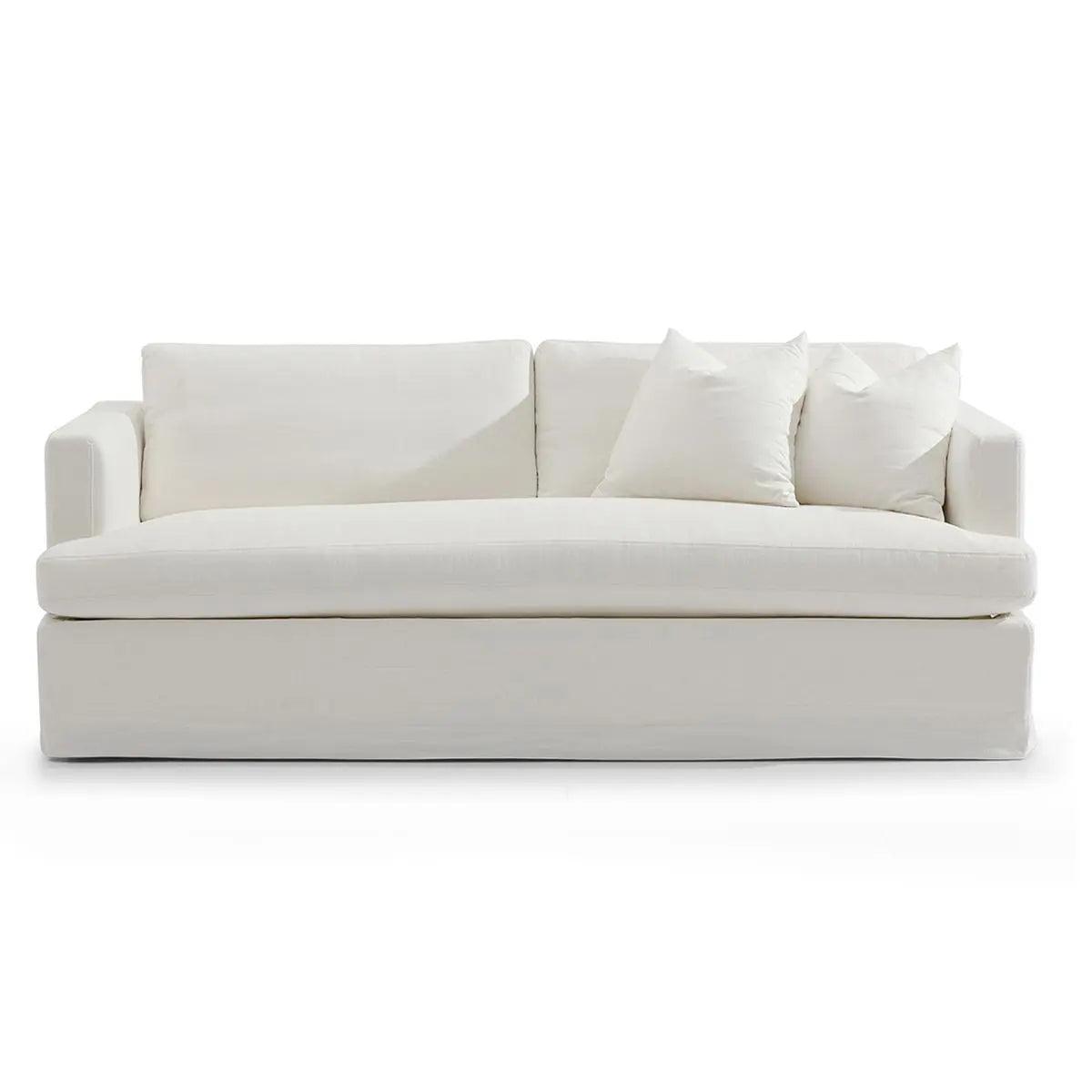 Cafe Lighting & Living Birkshire 3 Seater Slip Cover Sofa - White Linen - Sofa323039320294116210 1