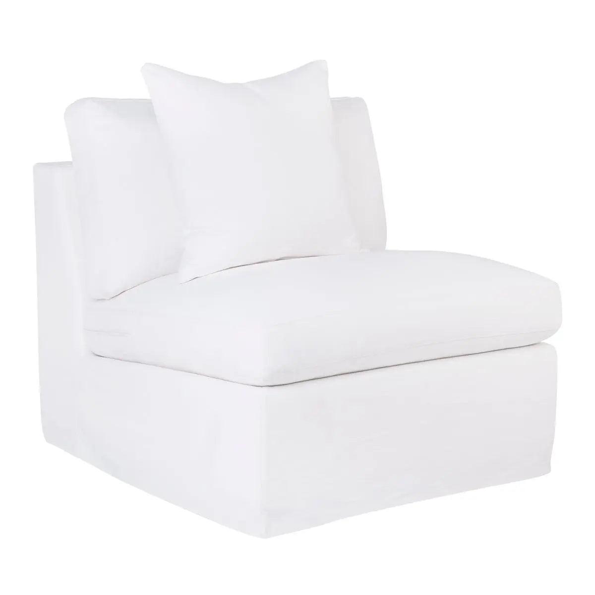 Cafe Lighting & Living Birkshire Slip Cover Occasional Chair - White Linen - Occasional Chair324569320294120910 7