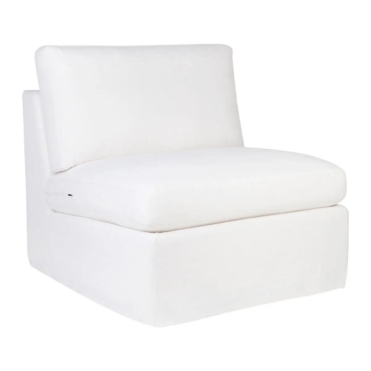 Cafe Lighting & Living Birkshire Slip Cover Occasional Chair - White Linen - Occasional Chair324569320294120910 1