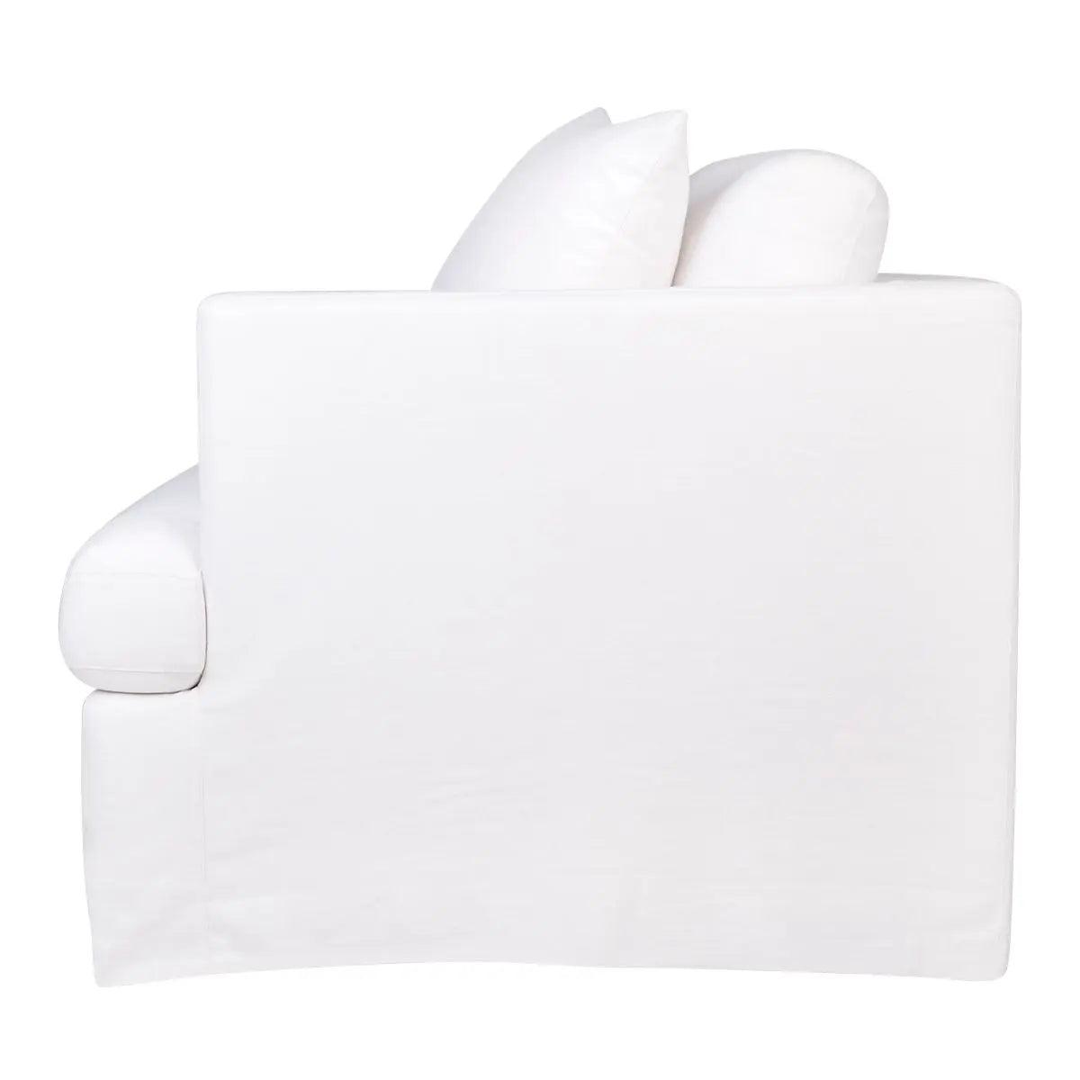 Cafe Lighting & Living Birkshire Slip Cover Right Arm Facing Seat - White Linen - Sofa326139320294120965 3