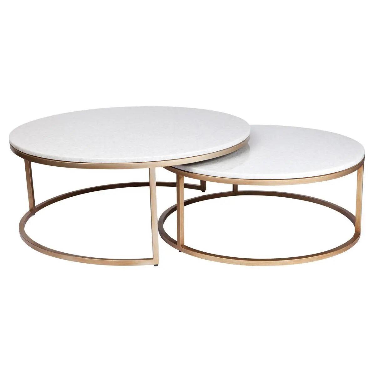 Cafe Lighting & Living Chloe Nesting Coffee Table - Antique Gold - Nested Coffee Table317309320294107195 1